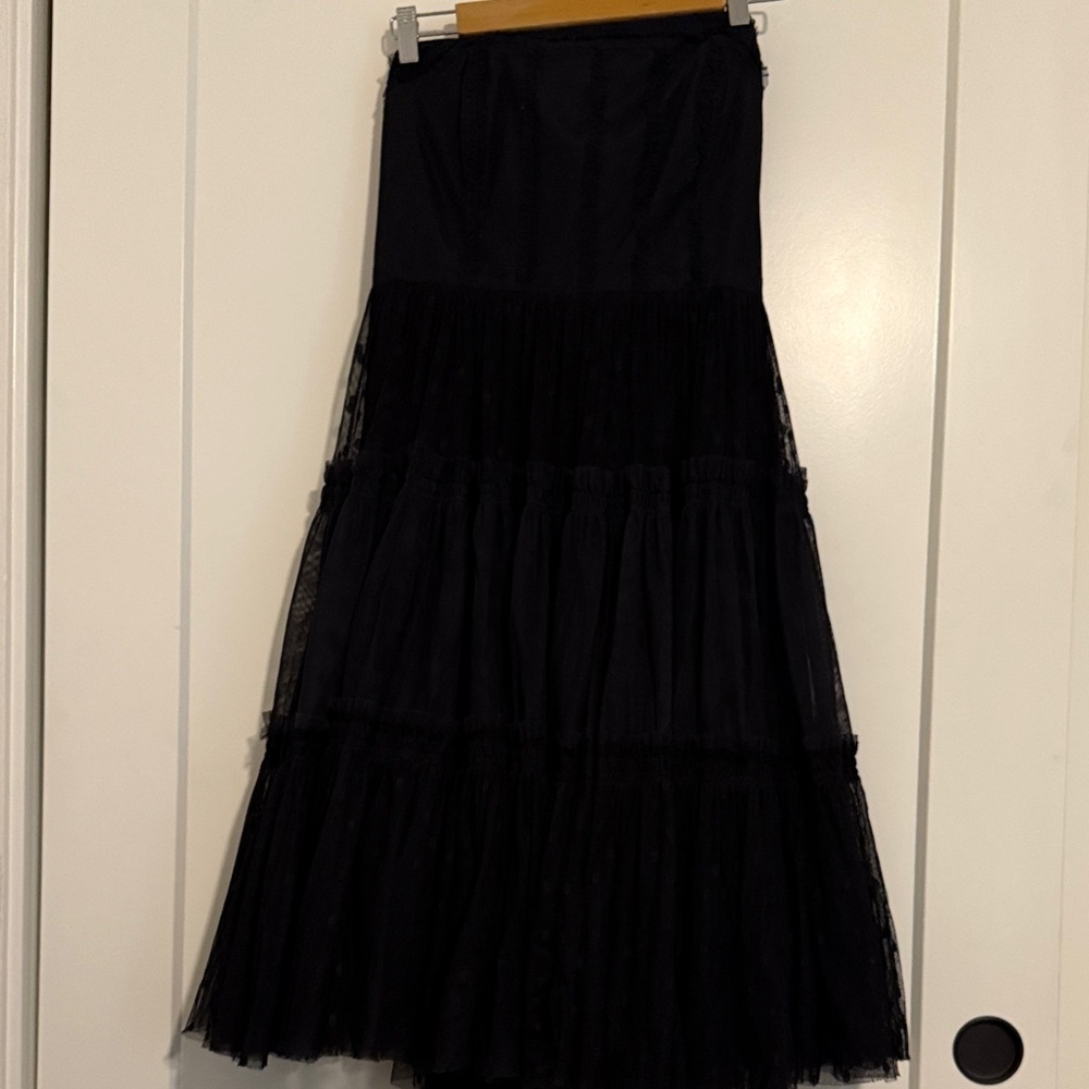 Moulinette Soeurs Strapless Black Dress